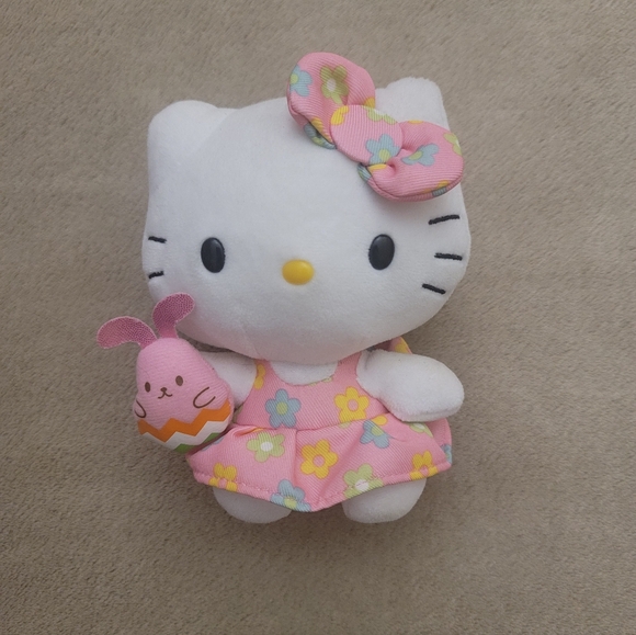 Beanie Babies Other - TY Beanie Babies "Hello Kitty Spring/Easter Floral Dress with Bunny/Egg"
